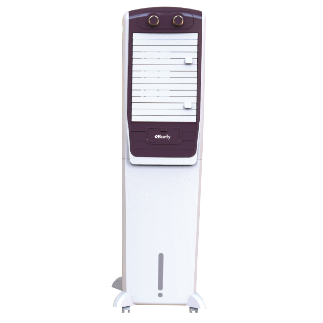 Burly 50 Liter Tower Air Cooler (Vibe 50) model Vibe 50 front view - GharOne Nepal